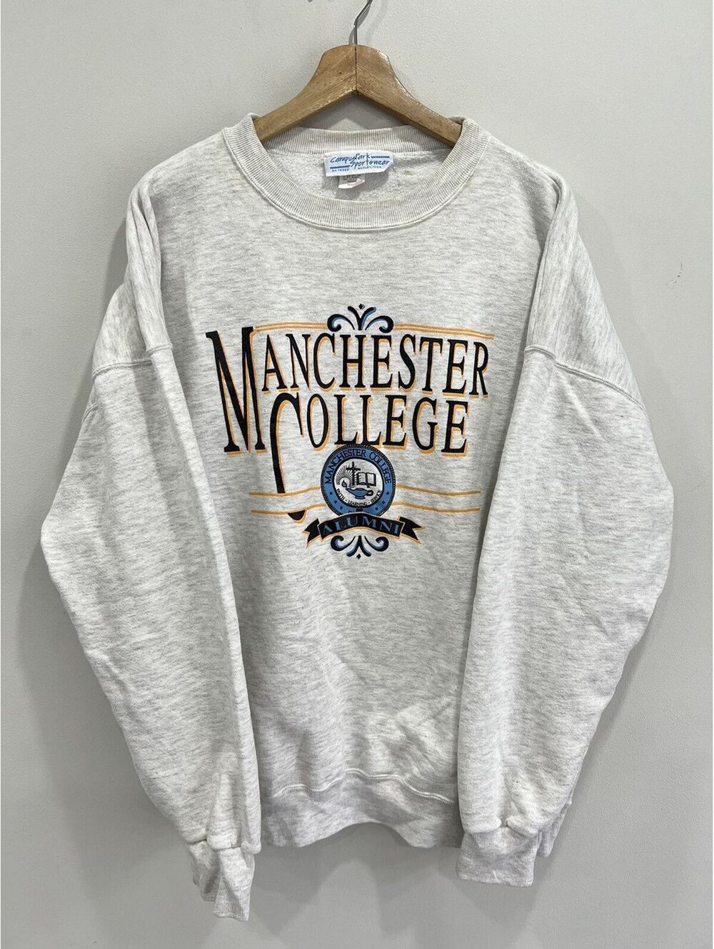 Vintage Manchester College Sweater sweatshirt XXL